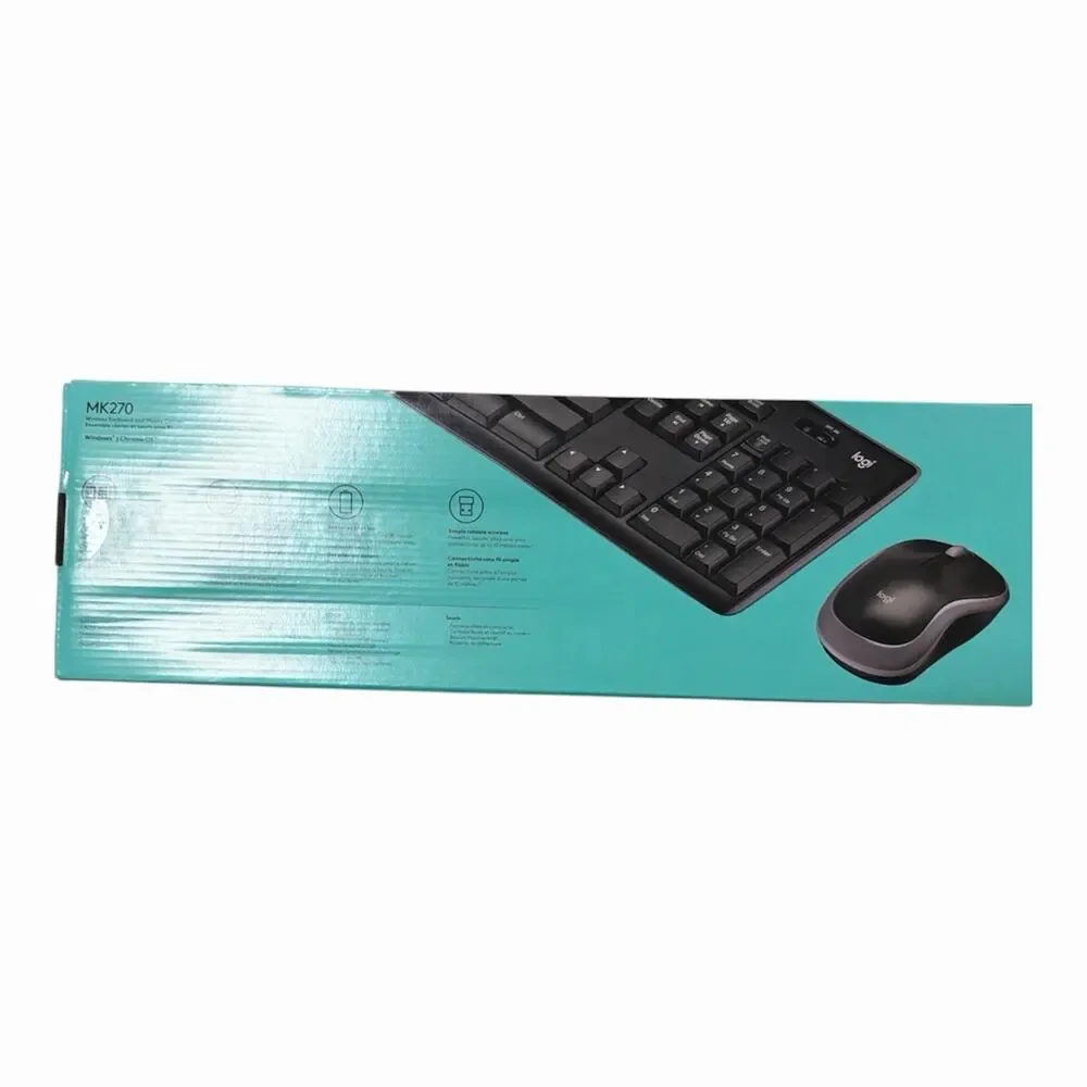 Logitech MK270 Wireless Keyboard&Mouse Combo (920-004536) 097855089816 New